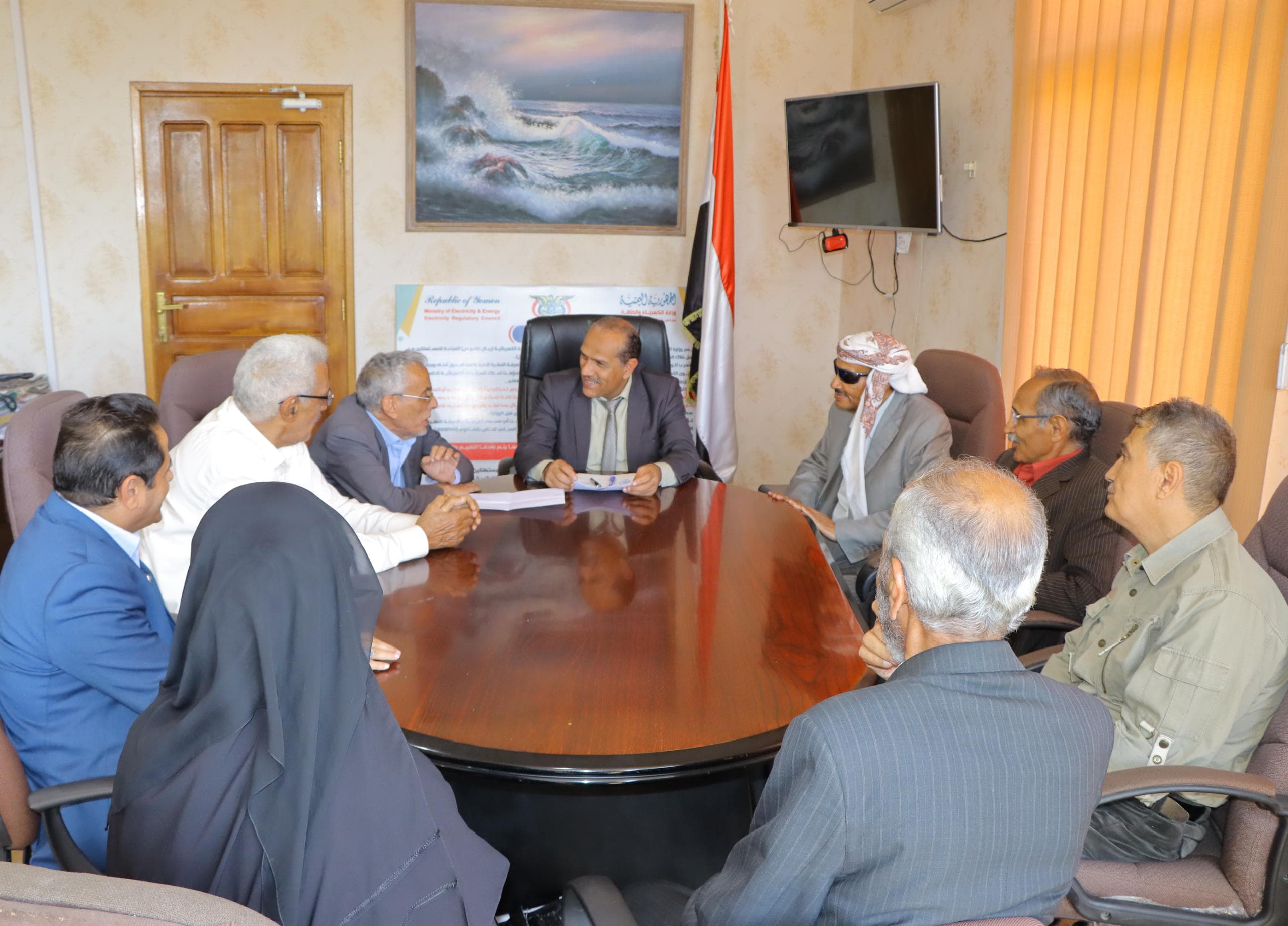 وزير الكهرباء يلتقي قيادة الاتحاد العام لعمال اليمن